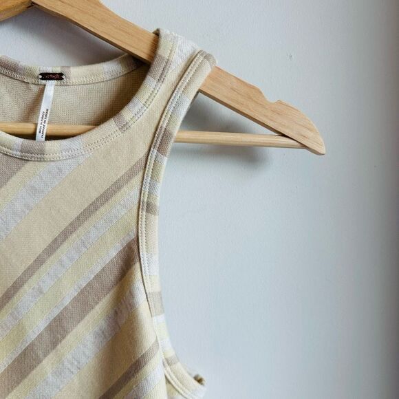 FREE PEOPLE Sidelines Tank Top – Diagonal Stripe – Racerback – Size XS - Picture 2 of 7